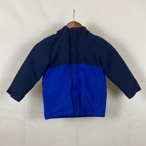 The Children’s Place Hooded Snow Winter Ski Blue Lined Puffer Coat Kid's Boy 4T